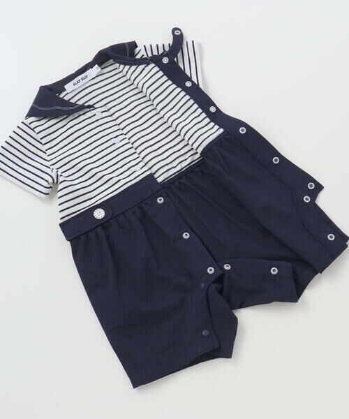 SLAP SLIP BABY / スラップ スリップ ベビー ロンパース | 【マリンシリーズ】タイ付きドッキングカバーオールベビー(70~80cm) | 詳細19