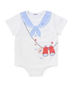SLAP SLIP BABY / スラップ スリップ ベビー ベビー・キッズウエア | 【マリンシリーズ】コンパス+望遠鏡モチーフセーラーボディミニベビー(70~80cm)