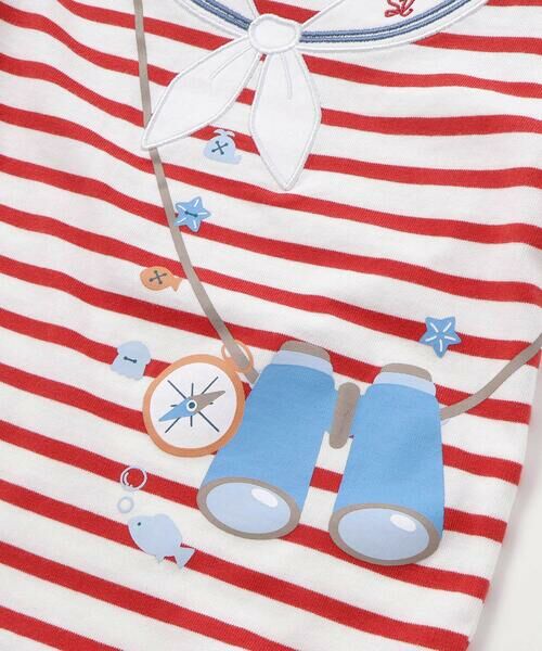 SLAP SLIP BABY / スラップ スリップ ベビー ベビー・キッズウエア | 【マリンシリーズ】コンパス+望遠鏡モチーフセーラーボディミニベビー(70~80cm) | 詳細13