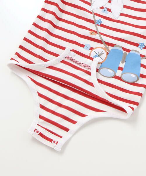 SLAP SLIP BABY / スラップ スリップ ベビー ベビー・キッズウエア | 【マリンシリーズ】コンパス+望遠鏡モチーフセーラーボディミニベビー(70~80cm) | 詳細16