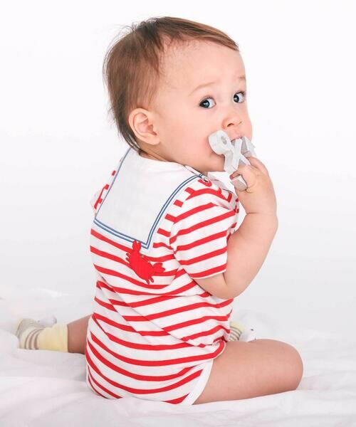 SLAP SLIP BABY / スラップ スリップ ベビー ベビー・キッズウエア | 【マリンシリーズ】コンパス+望遠鏡モチーフセーラーボディミニベビー(70~80cm) | 詳細7