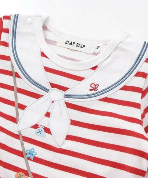 SLAP SLIP BABY / スラップ スリップ ベビー ベビー・キッズウエア | 【マリンシリーズ】コンパス+望遠鏡モチーフセーラーボディミニベビー(70~80cm) | 詳細11