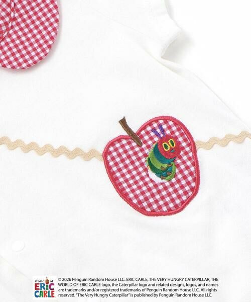 SLAP SLIP BABY / スラップ スリップ ベビー ロンパース | 【絵本コラボ-はらぺこあおむし-】無地&ボーダー柄ボディミニベビー(70~80cm) | 詳細9