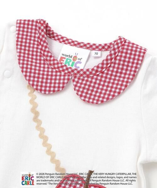 SLAP SLIP BABY / スラップ スリップ ベビー ロンパース | 【絵本コラボ-はらぺこあおむし-】無地&ボーダー柄ボディミニベビー(70~80cm) | 詳細8