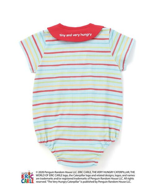 SLAP SLIP BABY / スラップ スリップ ベビー ロンパース | 【絵本コラボ-はらぺこあおむし-】無地&ボーダー柄ボディミニベビー(70~80cm) | 詳細12