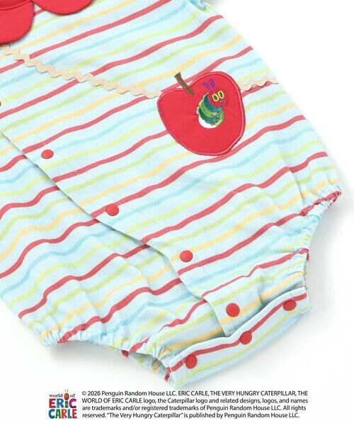 SLAP SLIP BABY / スラップ スリップ ベビー ロンパース | 【絵本コラボ-はらぺこあおむし-】無地&ボーダー柄ボディミニベビー(70~80cm) | 詳細17