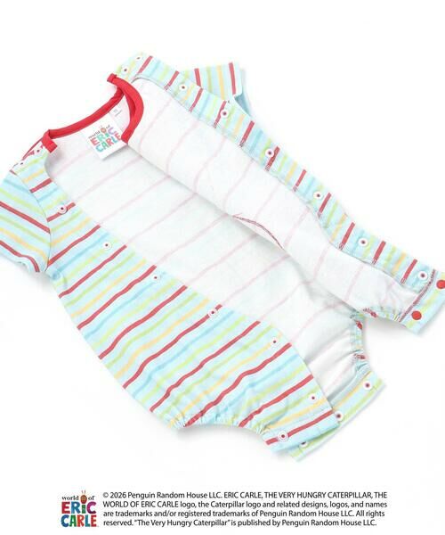 SLAP SLIP BABY / スラップ スリップ ベビー ロンパース | 【絵本コラボ-はらぺこあおむし-】無地&ボーダー柄ボディミニベビー(70~80cm) | 詳細18