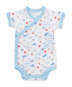 SLAP SLIP BABY / スラップ スリップ ベビー 肌着 | 海の生き物&レモン&アニマル総柄半袖肌着ベビー(60~70cm)