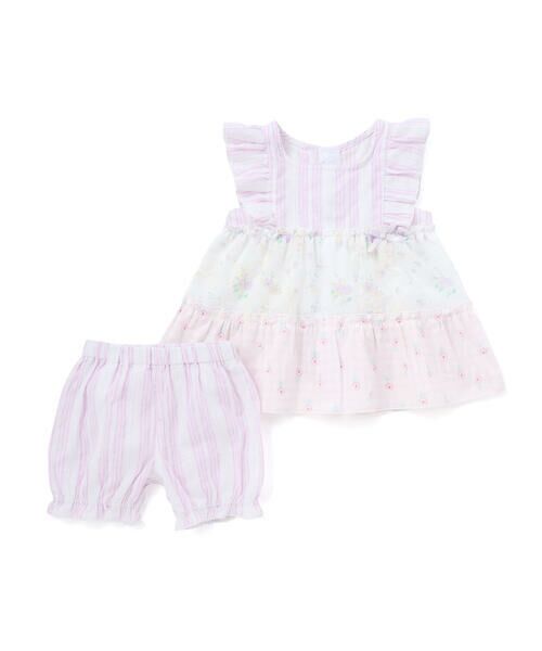 SLAP SLIP BABY / スラップ スリップ ベビー ベビー・キッズウエア | 【お揃い】切り替えティアードワンピースブルマ付きセットアップベビー(70~80cm) | 詳細16