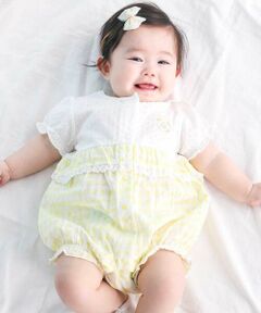 SLAP SLIP BABY / スラップ スリップ ベビー ロンパース | 【お揃い】ウエスト切り替えフリルカバーオールベビー(60~80cm)