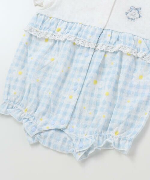 SLAP SLIP BABY / スラップ スリップ ベビー ロンパース | 【お揃い】ウエスト切り替えフリルカバーオールベビー(60~80cm) | 詳細5