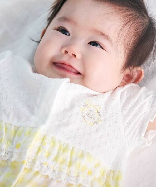 SLAP SLIP BABY / スラップ スリップ ベビー ロンパース | 【お揃い】ウエスト切り替えフリルカバーオールベビー(60~80cm) | 詳細12