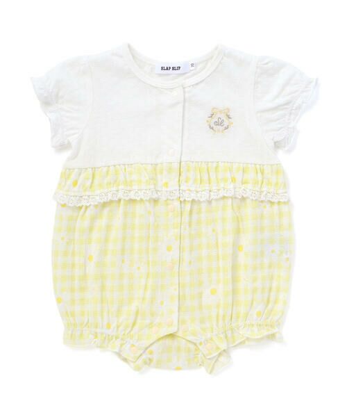 SLAP SLIP BABY / スラップ スリップ ベビー ロンパース | 【お揃い】ウエスト切り替えフリルカバーオールベビー(60~80cm) | 詳細13