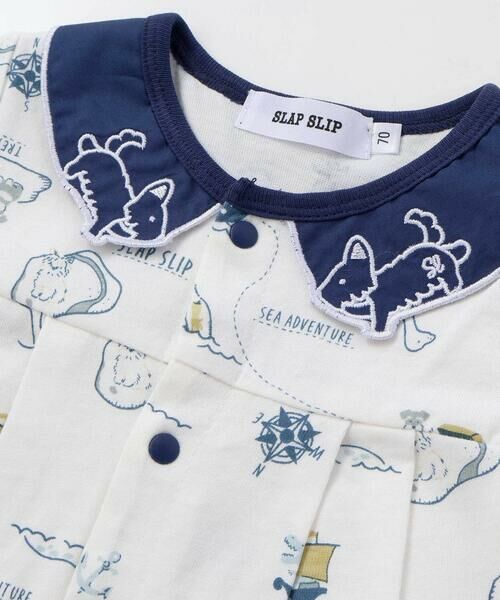 SLAP SLIP BABY / スラップ スリップ ベビー ロンパース | 【お揃い】襟モチーフ総柄ロンパースベビー(60~80cm) | 詳細2
