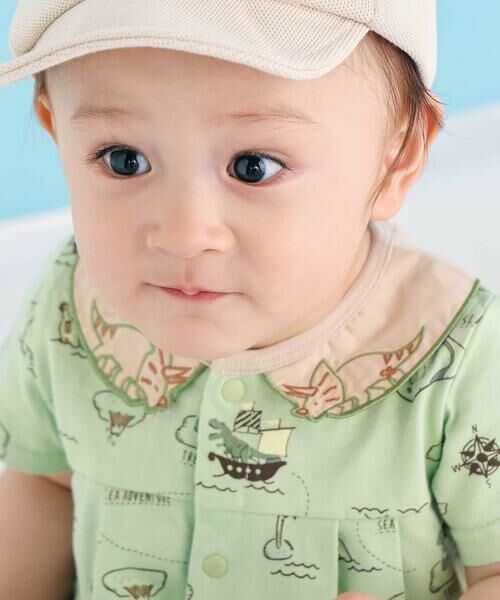 SLAP SLIP BABY / スラップ スリップ ベビー ロンパース | 【お揃い】襟モチーフ総柄ロンパースベビー(60~80cm) | 詳細5