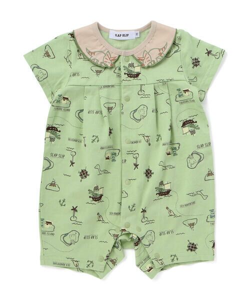 SLAP SLIP BABY / スラップ スリップ ベビー ロンパース | 【お揃い】襟モチーフ総柄ロンパースベビー(60~80cm) | 詳細6