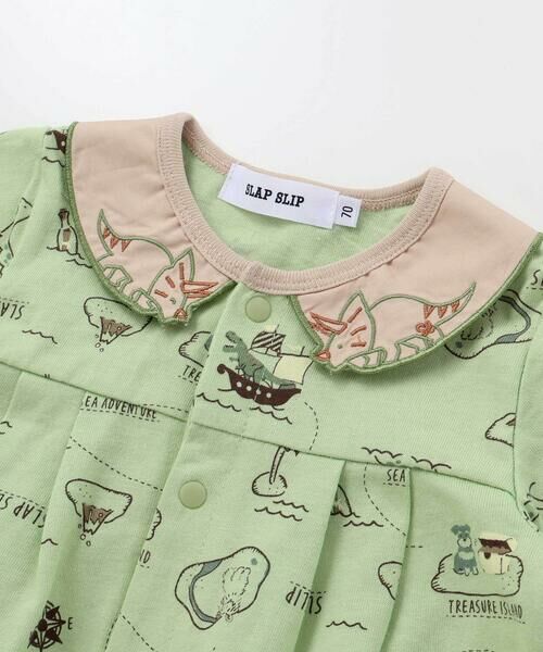 SLAP SLIP BABY / スラップ スリップ ベビー ロンパース | 【お揃い】襟モチーフ総柄ロンパースベビー(60~80cm) | 詳細8