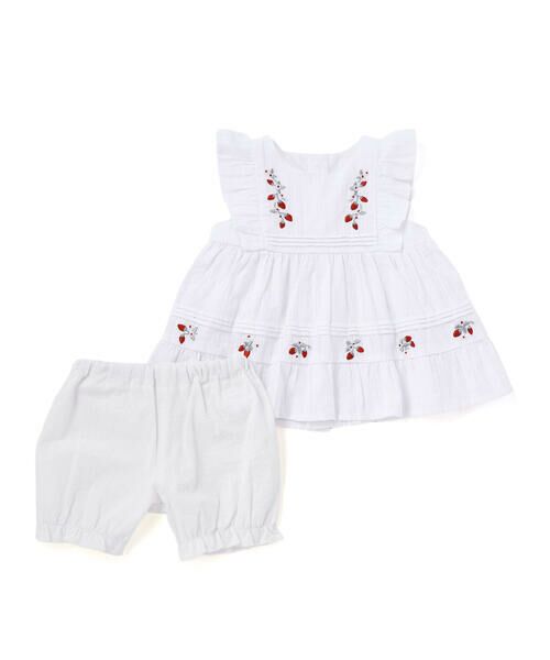 SLAP SLIP BABY / スラップ スリップ ベビー ベビー・キッズウエア | ピンタックティアードワンピースブルマ付きセットアップベビー(70~80cm) | 詳細2