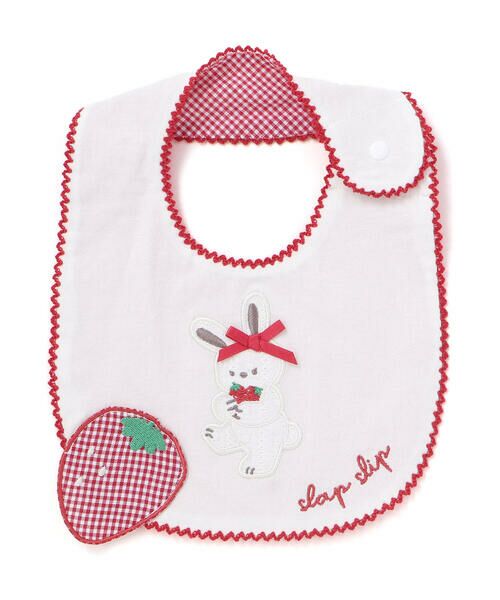 SLAP SLIP BABY / スラップ スリップ ベビー スタイ・ビブ | 【お揃い】フルーツ飛び出しウサギクマスタイベビー | 詳細1
