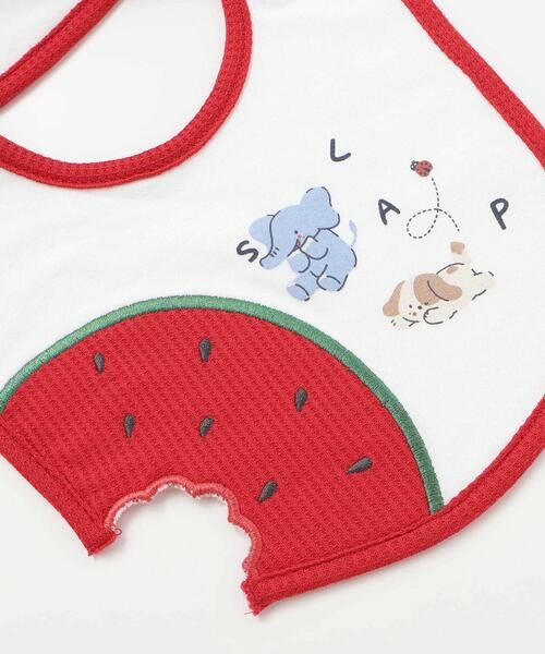 SLAP SLIP BABY / スラップ スリップ ベビー スタイ・ビブ | 【お揃い】かじられフルーツモチーフ天竺スタイベビー | 詳細3