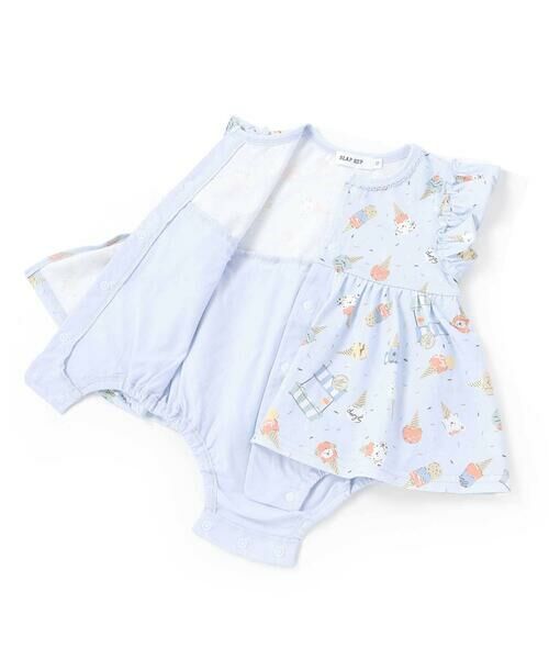 SLAP SLIP BABY / スラップ スリップ ベビー ロンパース | 【お揃い】バルーン宝石アイス果物総柄プリントボディミニベビー(60~80cm) | 詳細16