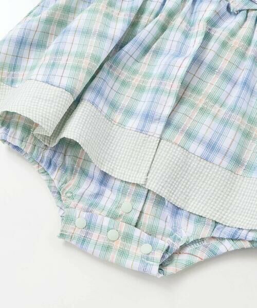 SLAP SLIP BABY / スラップ スリップ ベビー ロンパース | 【お揃い】リボン付きマドラスチェックカバーオールベビー(70~80cm) | 詳細12