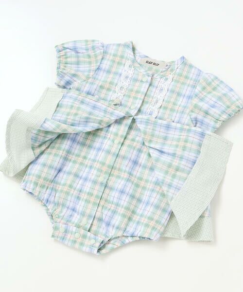 SLAP SLIP BABY / スラップ スリップ ベビー ロンパース | 【お揃い】リボン付きマドラスチェックカバーオールベビー(70~80cm) | 詳細13