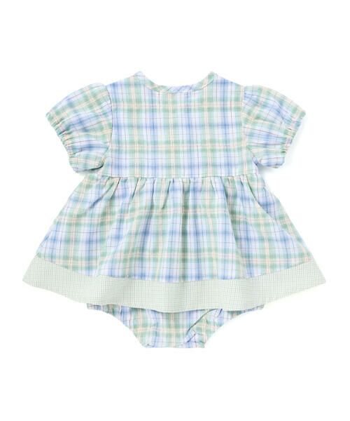SLAP SLIP BABY / スラップ スリップ ベビー ロンパース | 【お揃い】リボン付きマドラスチェックカバーオールベビー(70~80cm) | 詳細7