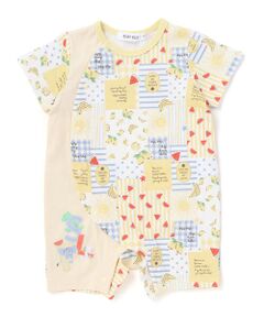 SLAP SLIP BABY / スラップ スリップ ベビー ロンパース | 【お揃い】総柄プリント配色天竺カバーオールベビー(60~80cm)