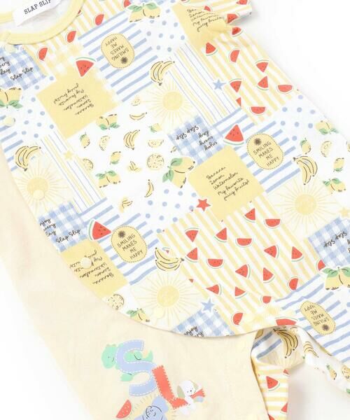 SLAP SLIP BABY / スラップ スリップ ベビー ロンパース | 【お揃い】総柄プリント配色天竺カバーオールベビー(60~80cm) | 詳細5