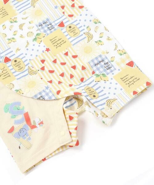 SLAP SLIP BABY / スラップ スリップ ベビー ロンパース | 【お揃い】総柄プリント配色天竺カバーオールベビー(60~80cm) | 詳細6