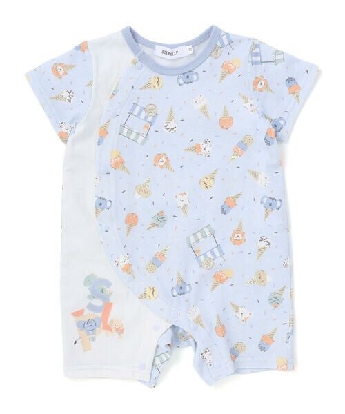 SLAP SLIP BABY / スラップ スリップ ベビー ロンパース | 【お揃い】総柄プリント配色天竺カバーオールベビー(60~80cm) | 詳細11