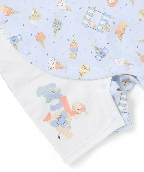 SLAP SLIP BABY / スラップ スリップ ベビー ロンパース | 【お揃い】総柄プリント配色天竺カバーオールベビー(60~80cm) | 詳細13