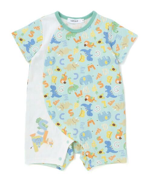 SLAP SLIP BABY / スラップ スリップ ベビー ロンパース | 【お揃い】総柄プリント配色天竺カバーオールベビー(60~80cm) | 詳細15