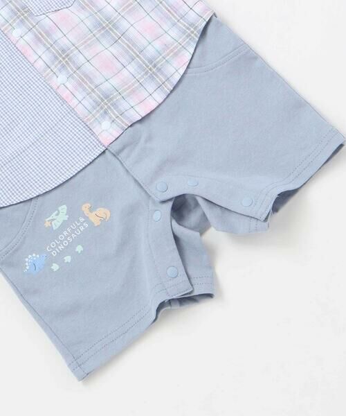 SLAP SLIP BABY / スラップ スリップ ベビー ロンパース | 【お揃い】マドラスチェック切り替えシャツ風カバーオールベビー(70~80cm) | 詳細6