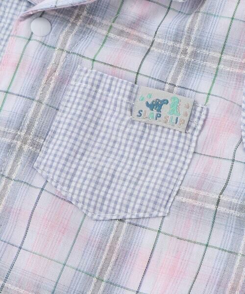 SLAP SLIP BABY / スラップ スリップ ベビー ロンパース | 【お揃い】マドラスチェック切り替えシャツ風カバーオールベビー(70~80cm) | 詳細4