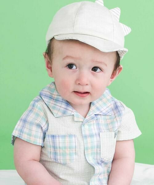 SLAP SLIP BABY / スラップ スリップ ベビー ロンパース | 【お揃い】マドラスチェック切り替えシャツ風カバーオールベビー(70~80cm) | 詳細12