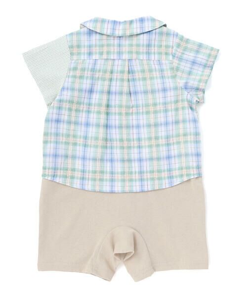 SLAP SLIP BABY / スラップ スリップ ベビー ロンパース | 【お揃い】マドラスチェック切り替えシャツ風カバーオールベビー(70~80cm) | 詳細14