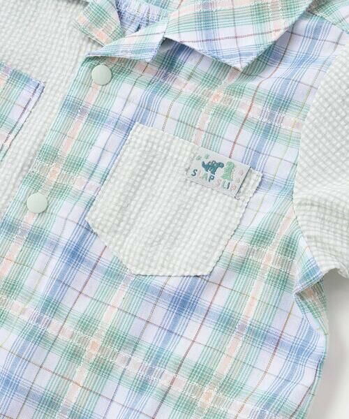 SLAP SLIP BABY / スラップ スリップ ベビー ロンパース | 【お揃い】マドラスチェック切り替えシャツ風カバーオールベビー(70~80cm) | 詳細15