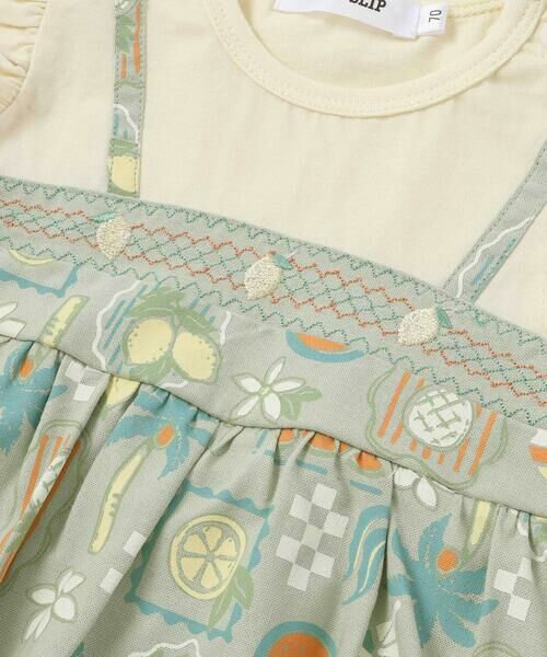 SLAP SLIP BABY / スラップ スリップ ベビー ロンパース | 【お揃い】果物総柄キャミワンピース風カバーオールベビー(70~80cm) | 詳細7