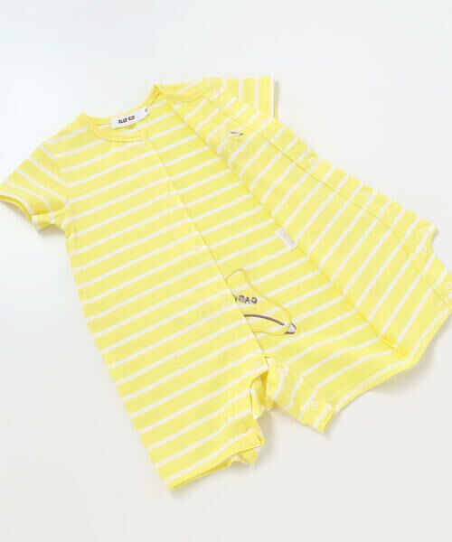 SLAP SLIP BABY / スラップ スリップ ベビー ロンパース | 【お揃い】お尻フルーツモチーフパッチボーダー天竺カバーオールベビー(60~80cm) | 詳細12