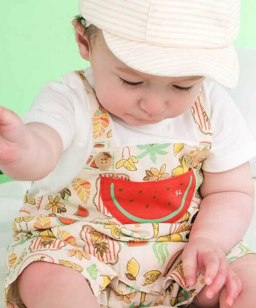 SLAP SLIP BABY / スラップ スリップ ベビー ロンパース | 【お揃い】フルーツポケット付き総柄カバーオールベビー(60~80cm) | 詳細3
