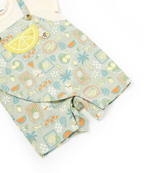 SLAP SLIP BABY / スラップ スリップ ベビー ロンパース | 【お揃い】フルーツポケット付き総柄カバーオールベビー(60~80cm) | 詳細11