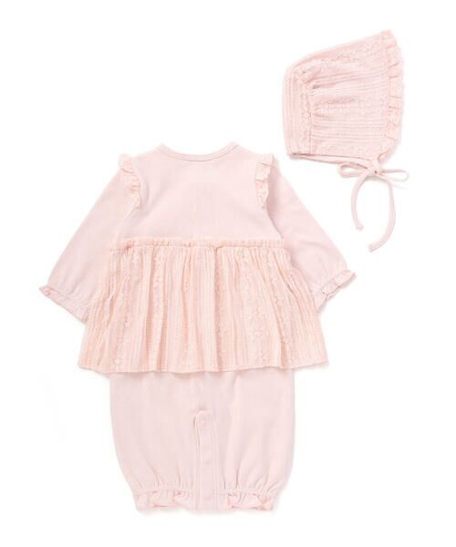 SLAP SLIP BABY / スラップ スリップ ベビー ロンパース | レース切り替え2WAYロンパース+帽子セットベビー(50~70cm) | 詳細19
