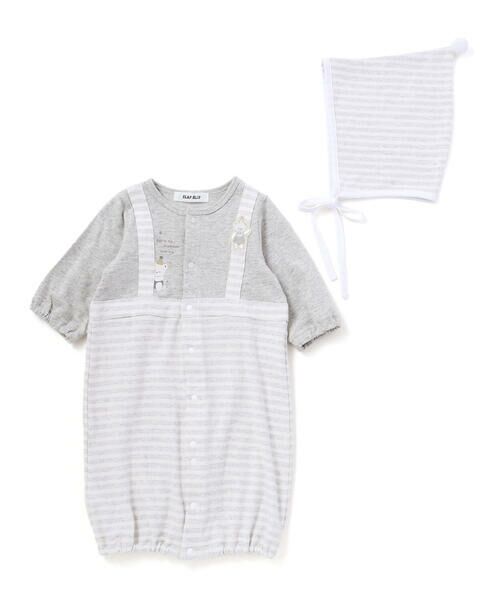 SLAP SLIP BABY / スラップ スリップ ベビー ロンパース | 切り替え2WAYロンパース+帽子セットベビー(50-70cm) | 詳細2