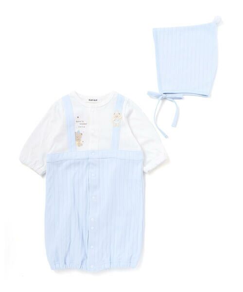 SLAP SLIP BABY / スラップ スリップ ベビー ロンパース | 切り替え2WAYロンパース+帽子セットベビー(50-70cm) | 詳細6