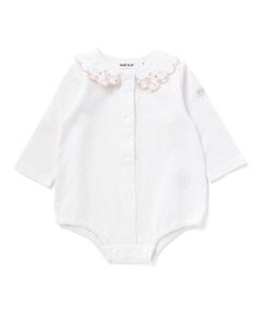 SLAP SLIP BABY / スラップ スリップ ベビー ロンパース | イチゴ花襟刺しゅうボディミニベビー(70~80cm)