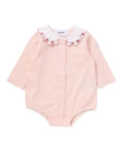 SLAP SLIP BABY / スラップ スリップ ベビー ロンパース | イチゴ花襟刺しゅうボディミニベビー(70~80cm)