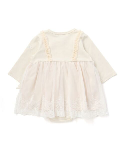 SLAP SLIP BABY / スラップ スリップ ベビー ロンパース | 裾リボンモチーフ切り替えチュールスカート付きロンパースベビー(70~80cm) | 詳細2