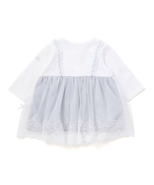 SLAP SLIP BABY / スラップ スリップ ベビー ロンパース | 裾リボンモチーフ切り替えチュールスカート付きロンパースベビー(70~80cm) | 詳細14